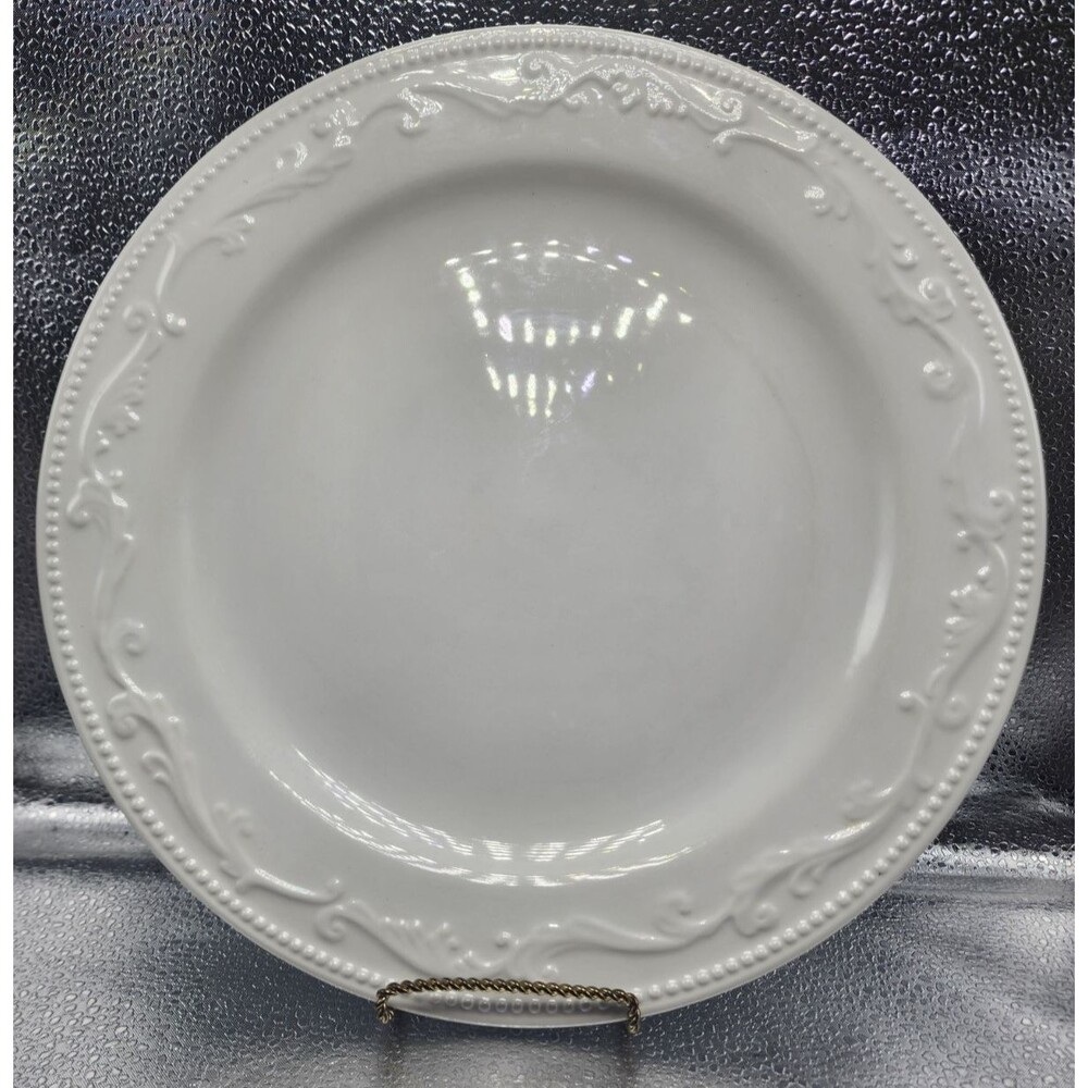 Mesa International Embossed Dot & Scrolls Dinner Plates (Set of 2) - Picture 7 of 12